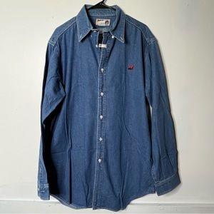 Imus VINTAGE Denim Button Up Shirt / Big & Tall / XLT